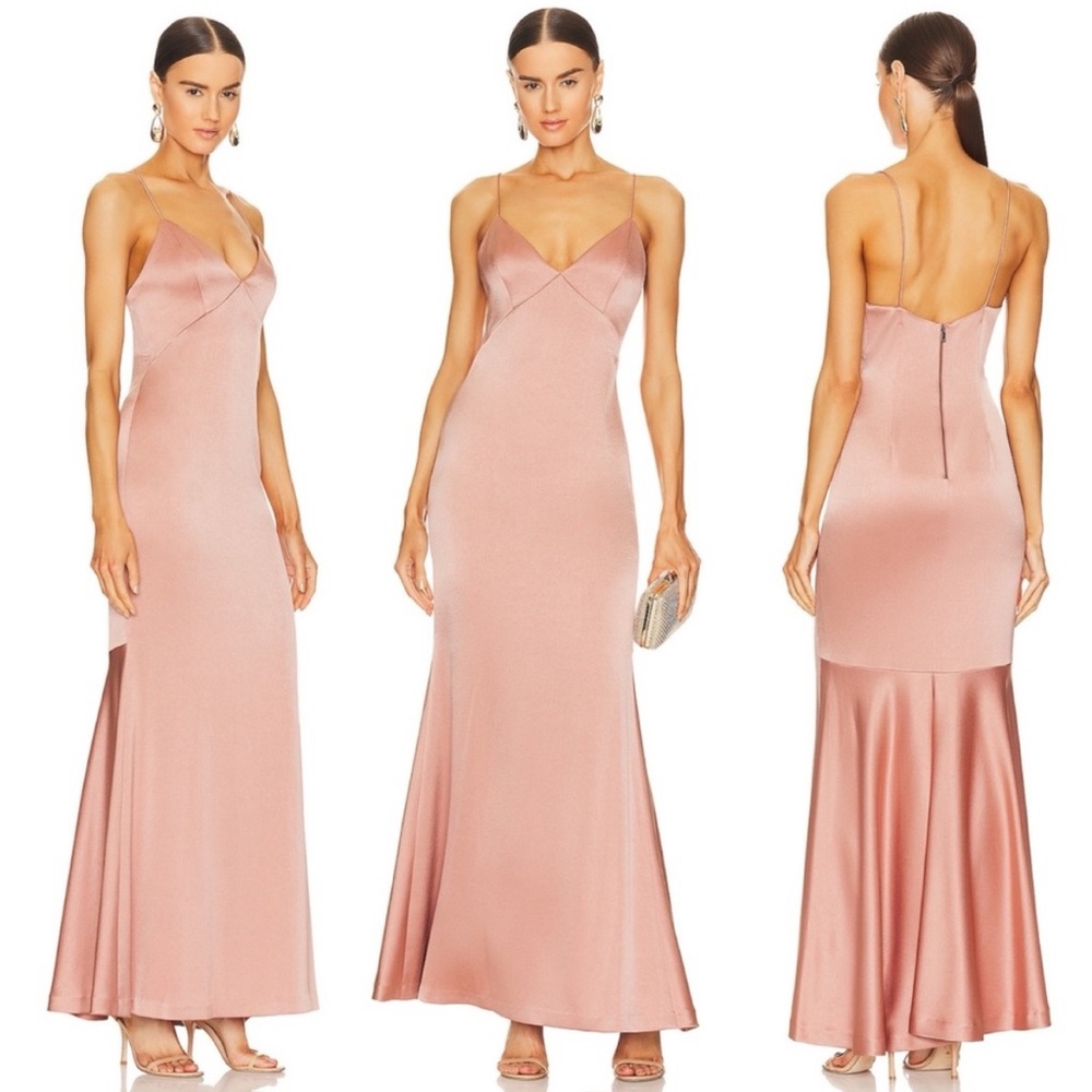 NWT Alice + Olivia Julietta Slip Dress in Burn Rose